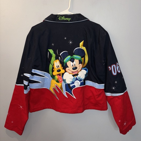 2006 JH Design Disney Daytona 500 Jacket Mickey Racing Jeff Hamilton Youth 2XL - Picture 12 of 16